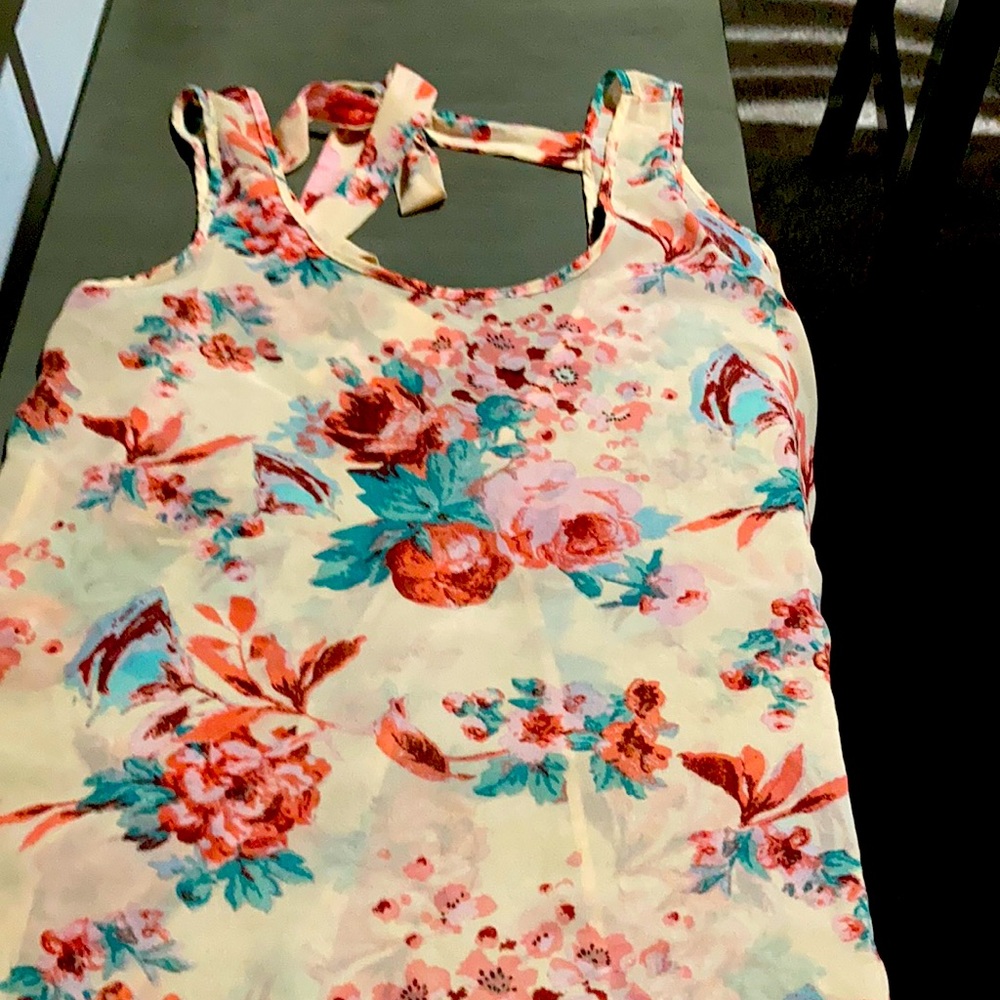 Hi low sheer top